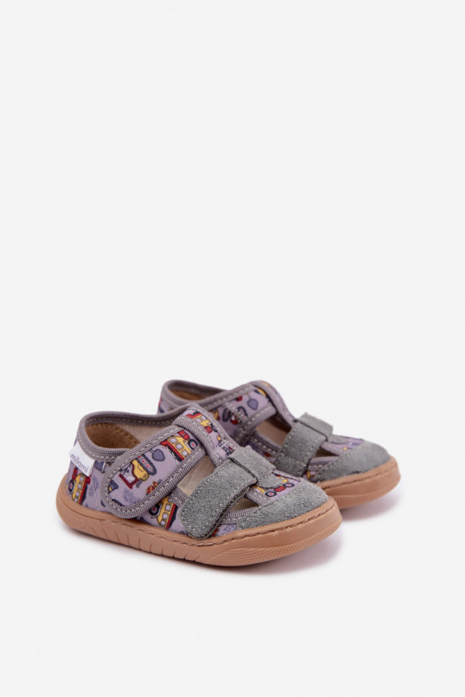 Bērnu čības Barefoot Milami pelēkā Lumi