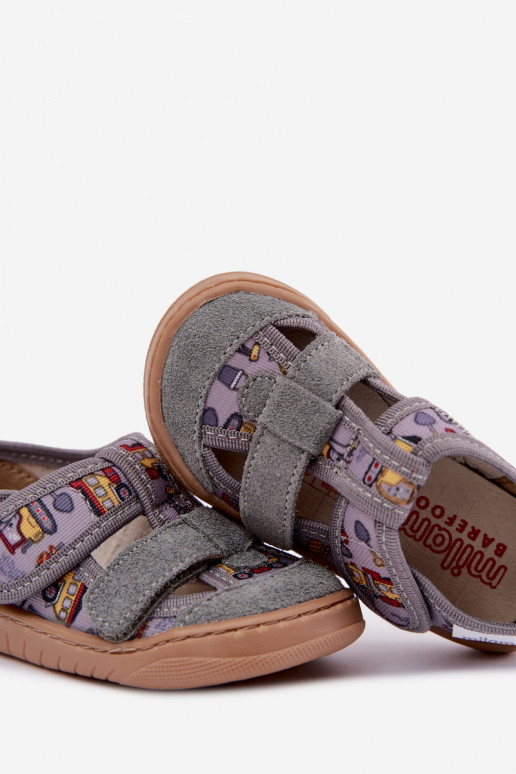 Bērnu čības Barefoot Milami pelēkā Lumi