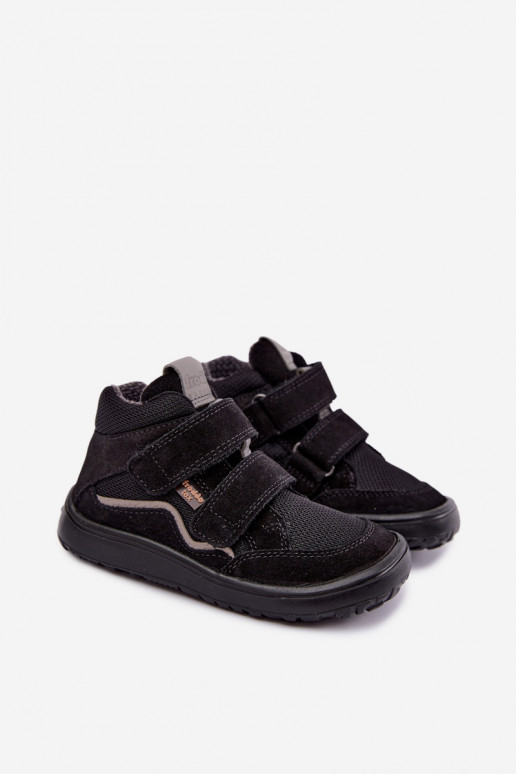 Zamša bērnu apavi Barefoot Froddo G3110266-20 melnā krāsā