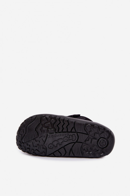 Zamša bērnu apavi Barefoot Froddo G3110266-20 melnā krāsā