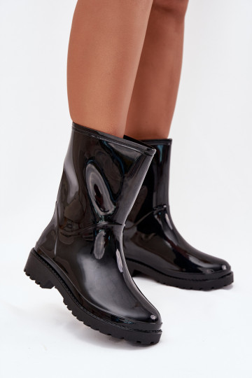 Sieviešu gumijas zābaki melnā krāsā Elvara 2