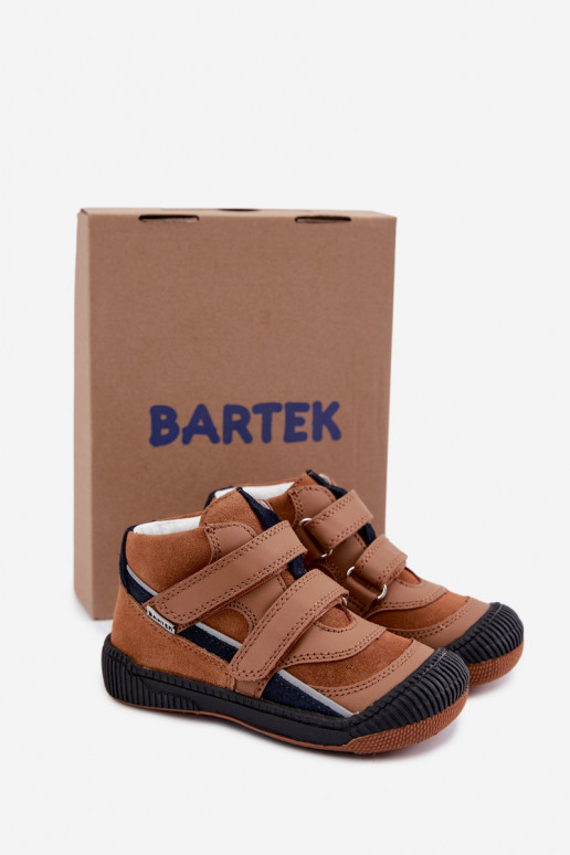 Brūni ādas bērnu apavi Bartek 8631673