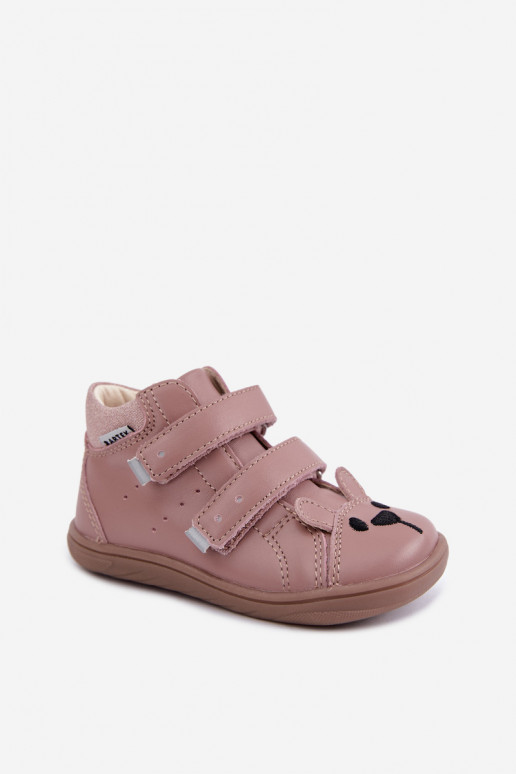 Rozā ādas Barefoot bērnu apavi Bartek 8631985