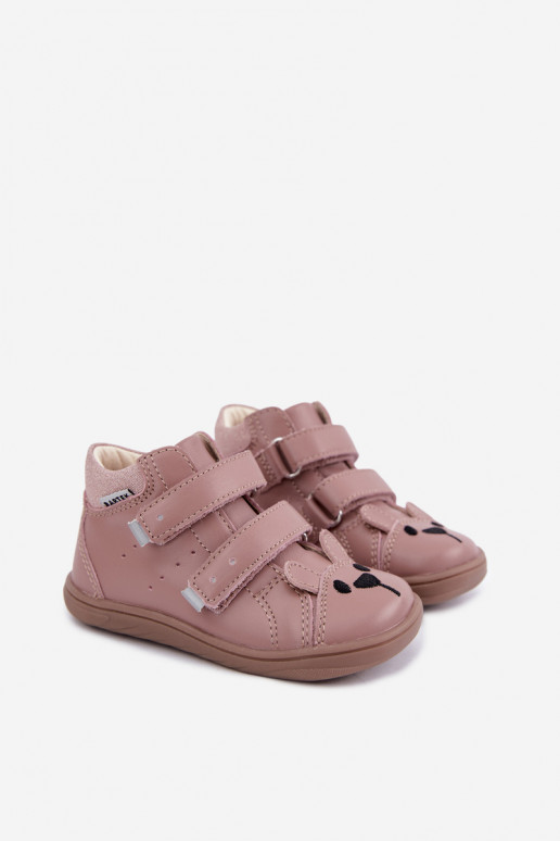 Rozā ādas Barefoot bērnu apavi Bartek 8631985