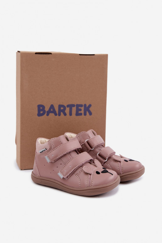 Rozā ādas Barefoot bērnu apavi Bartek 8631985