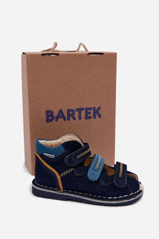 Sieviešu sandales zēniem Bartek 8920061 tumši zilā krāsā