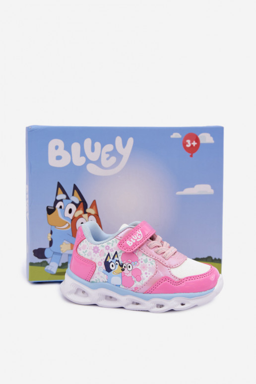 Bērnu kedas Bluey ar mirdzošu zoli 8704215 rozā krāsā
