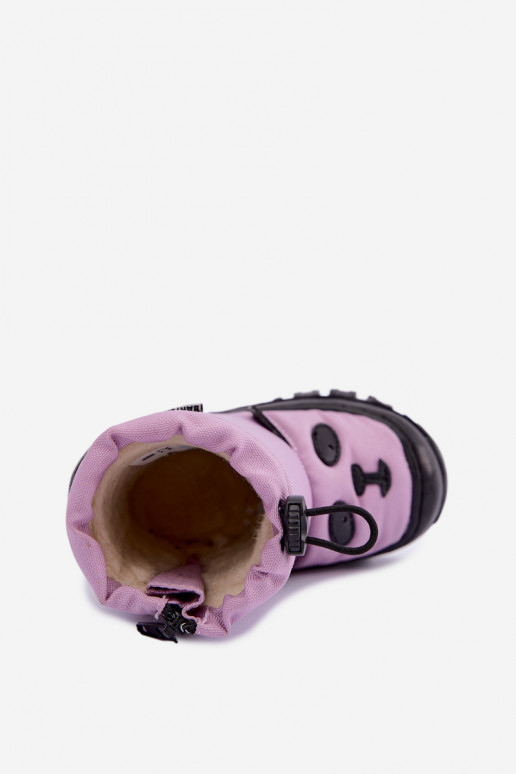Bērnu sniega zābaki no ūdensnecaurlaidīga materiāla Bartek 11045801 violetā krāsā