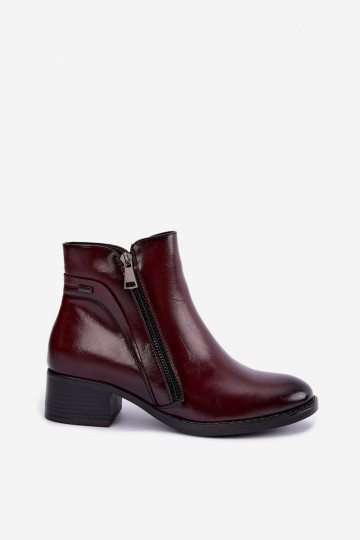 Siltināti bordo zābaki Merseline 2