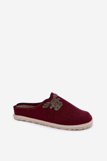 Sieviešu čības ar stirnām Inblu CS000049 bordo