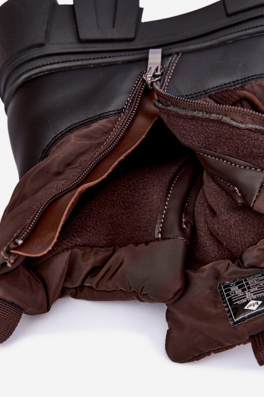 sieviešu sniega zābaki Lee Cooper LCJ-26-01-4631 brūnā krāsā