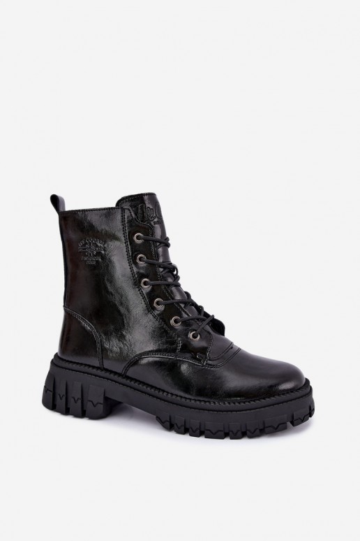 siltināti darba potītes zābaki Lee Cooper LCJ-26-16-4696 melnā krāsā