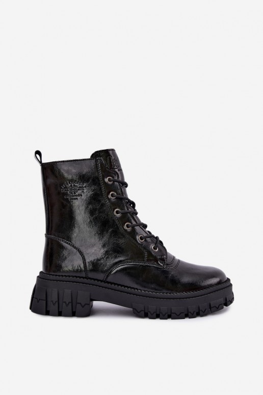 siltināti darba potītes zābaki Lee Cooper LCJ-26-16-4696 melnā krāsā