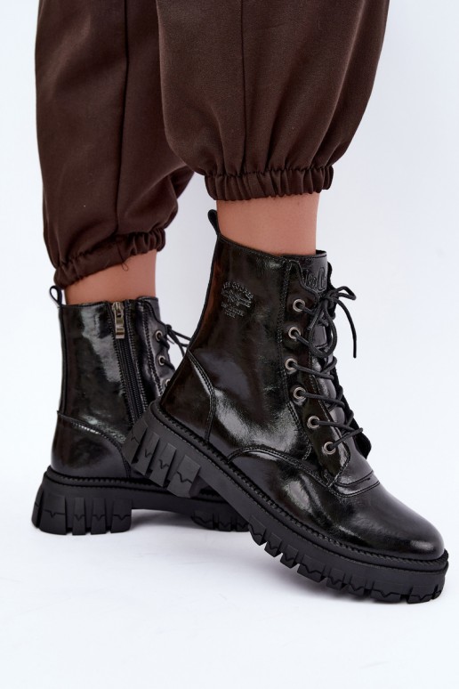 siltināti darba potītes zābaki Lee Cooper LCJ-26-16-4696 melnā krāsā