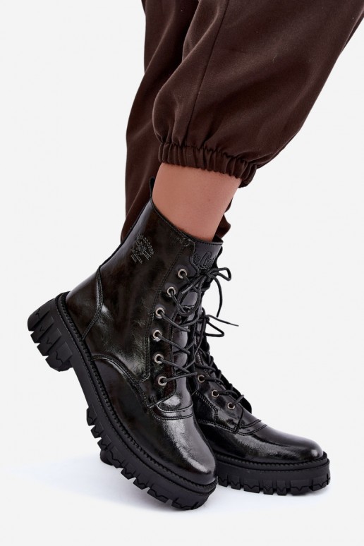 siltināti darba potītes zābaki Lee Cooper LCJ-26-16-4696 melnā krāsā