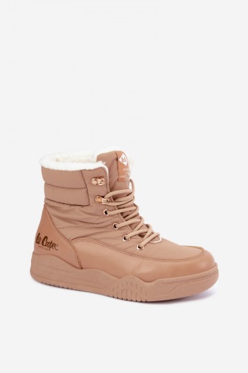 šņorējami sniega zābaki Lee Cooper LCJ-44-4565 brūnā krāsā
