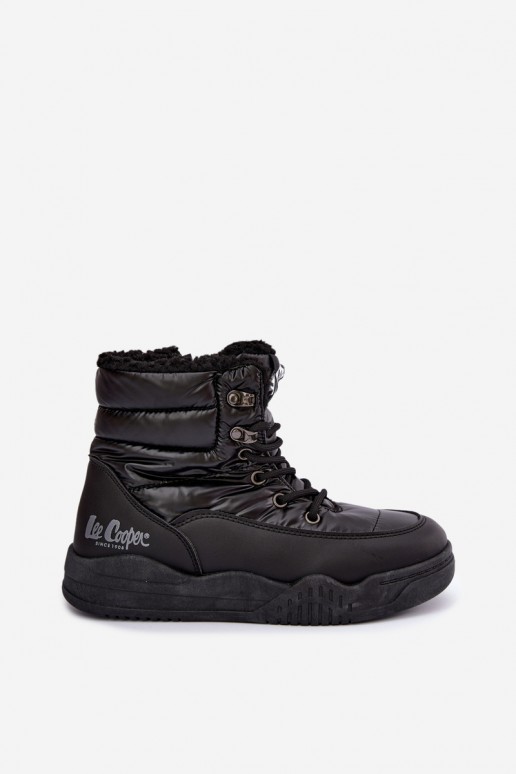 šņorējami sniega zābaki Lee Cooper LCJ-44-4562 melnā krāsā