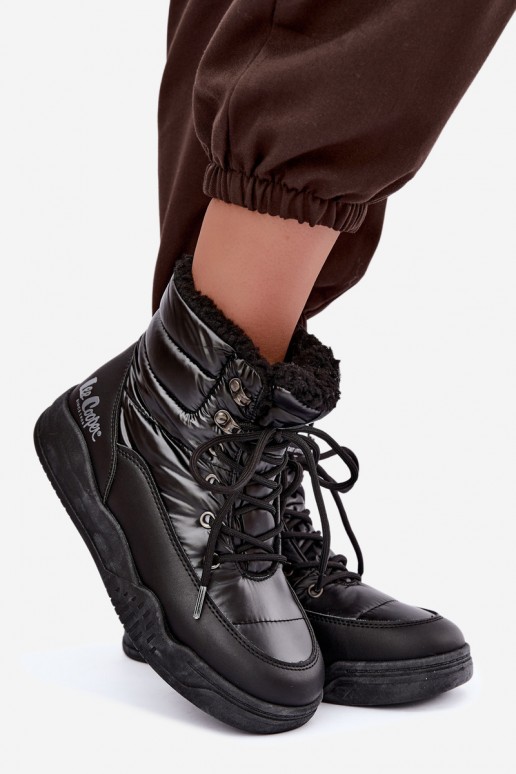 šņorējami sniega zābaki Lee Cooper LCJ-44-4562 melnā krāsā