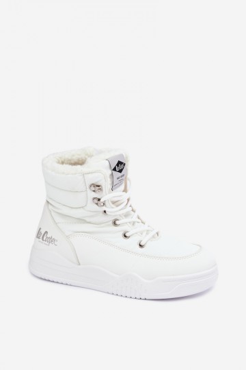 šņorējami sniega zābaki Lee Cooper LCJ-44-4563 baltā krāsā