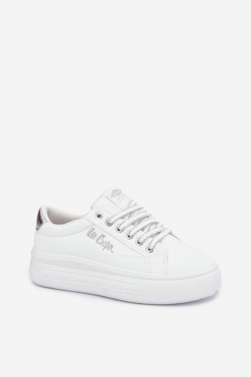 platformas sporta apavi Lee Cooper LCJ-26-44-4561 baltā krāsā