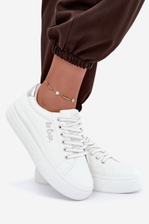 platformas sporta apavi Lee Cooper LCJ-26-44-4561 baltā krāsā