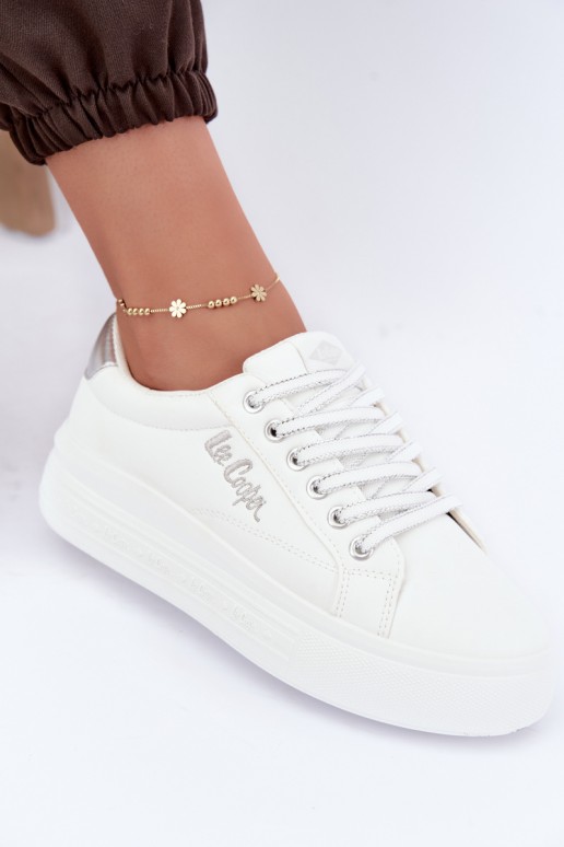 platformas sporta apavi Lee Cooper LCJ-26-44-4561 baltā krāsā
