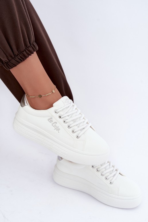 platformas sporta apavi Lee Cooper LCJ-26-44-4561 baltā krāsā