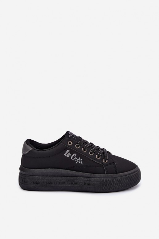 platformas ikdienas apavi Lee Cooper LCJ-26-44-4560 melnā krāsā