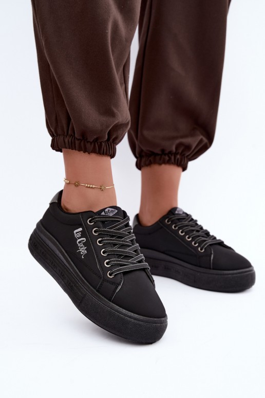 platformas ikdienas apavi Lee Cooper LCJ-26-44-4560 melnā krāsā