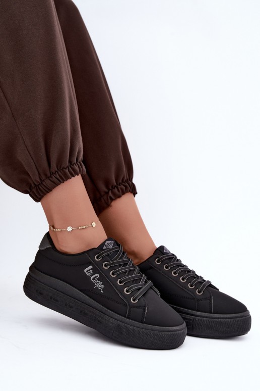 platformas ikdienas apavi Lee Cooper LCJ-26-44-4560 melnā krāsā