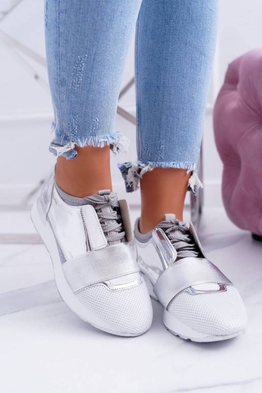 Lu Boo Sudraba krāsas Sportiska stila apavi Madoni BAT_980-10 SILVER LU BOO - 1