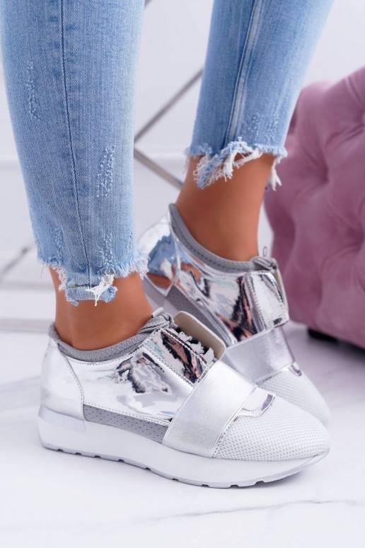 Lu Boo Sudraba krāsas Sportiska stila apavi Madoni BAT_980-10 SILVER LU BOO - 2