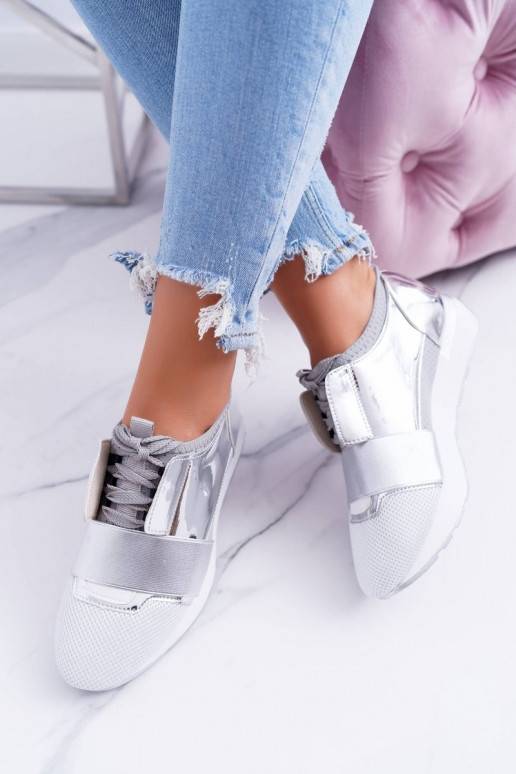 Lu Boo Sudraba krāsas Sportiska stila apavi Madoni BAT_980-10 SILVER LU BOO - 3