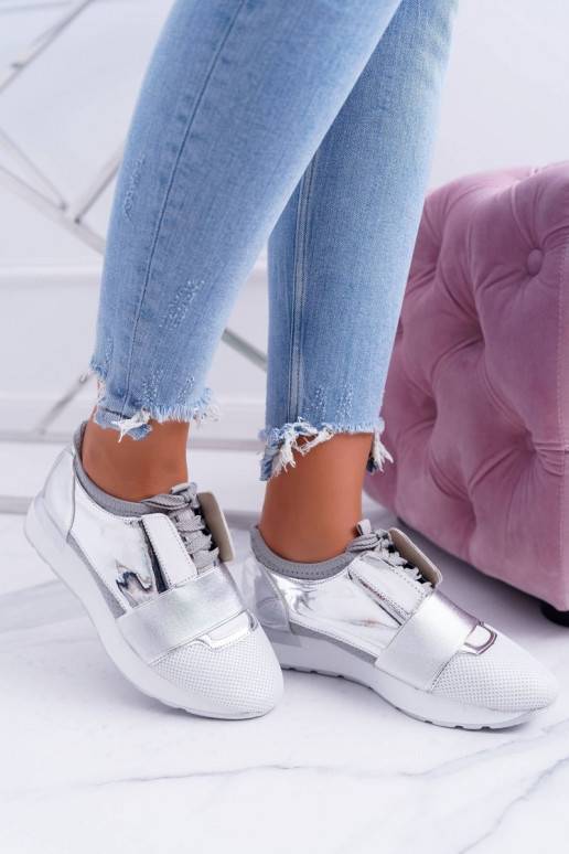 Lu Boo Sudraba krāsas Sportiska stila apavi Madoni BAT_980-10 SILVER LU BOO - 4