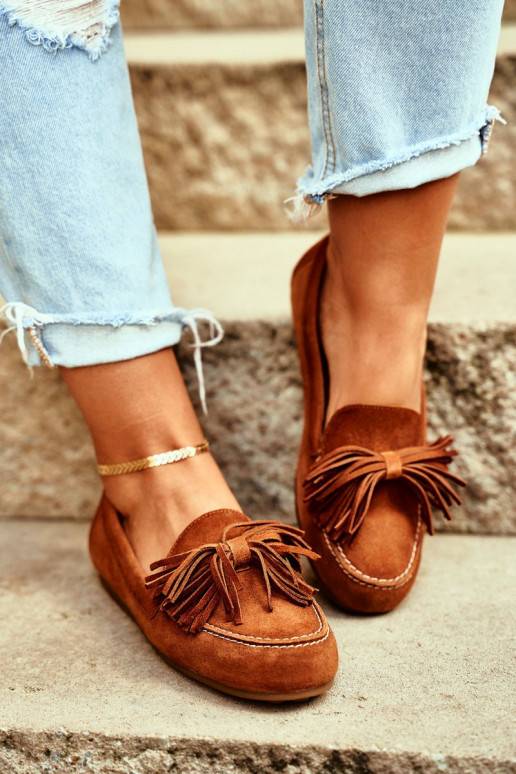 Mokasīni  Dabīgas ādas brūnas krāsas...