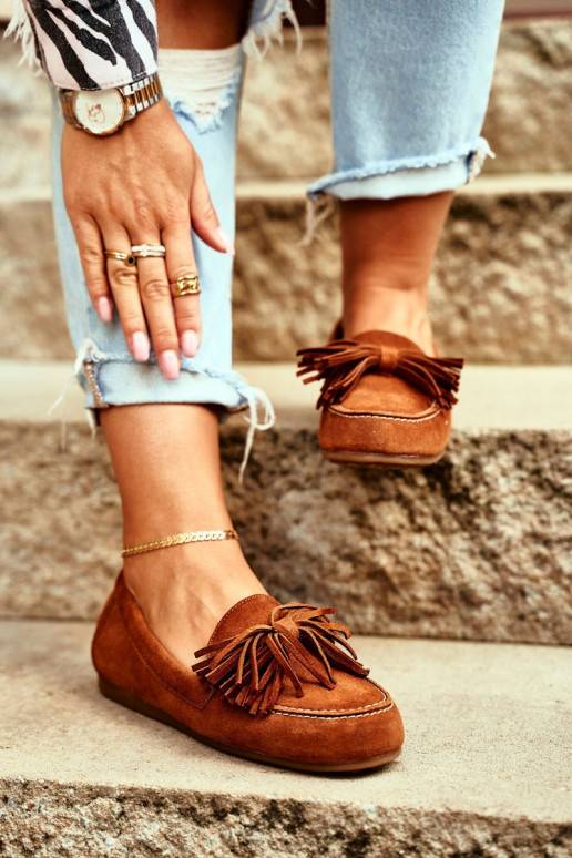 Mokasīni  Dabīgas ādas brūnas krāsas...