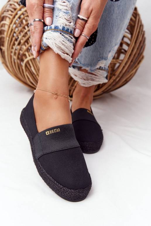 Espadrilės juodos spalvos Espadrilės juodos spalvos