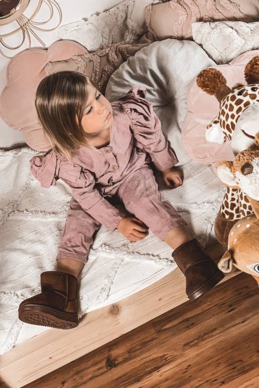 Bērnu ziemas apavi brūnas krāsas Gooby Bērnu ziemas apavi brūnas krāsas Gooby