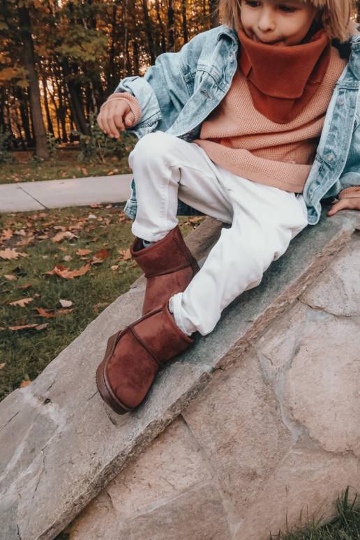 Bērnu ziemas apavi brūnas krāsas Gooby Bērnu ziemas apavi brūnas krāsas Gooby