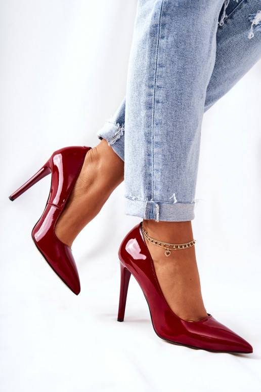 Laque augstpapēžu kurpes apavi ar... Laque augstpapēžu kurpes apavi ar...