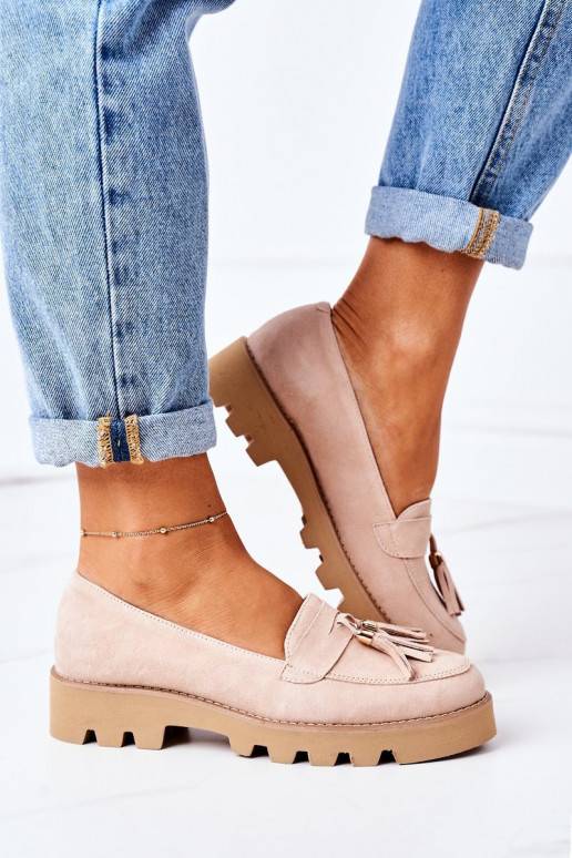 Zamšādas mokasīni Shoes Cappuccino Zamšādas mokasīni Shoes Cappuccino