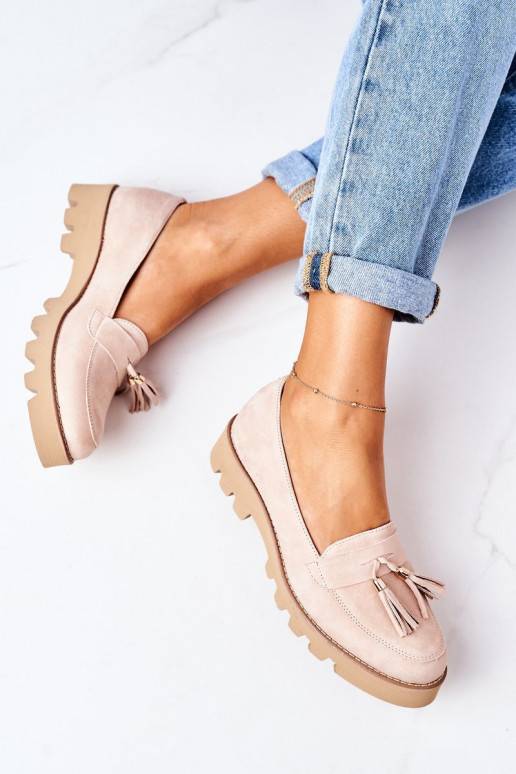 Zamšādas mokasīni Shoes Cappuccino Zamšādas mokasīni Shoes Cappuccino