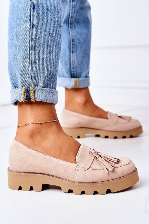 Zamšādas mokasīni Shoes Cappuccino Zamšādas mokasīni Shoes Cappuccino