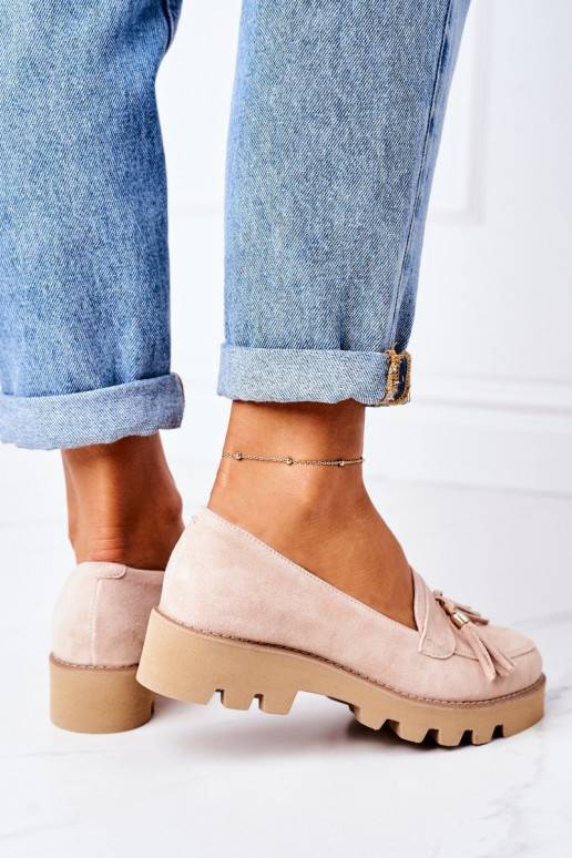 Zamšādas mokasīni Shoes Cappuccino Zamšādas mokasīni Shoes Cappuccino