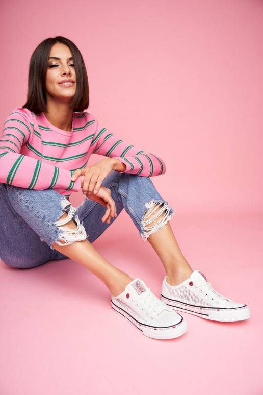 Sieviešu puszābaki Cross Jeans baltas... Sieviešu puszābaki Cross Jeans baltas...