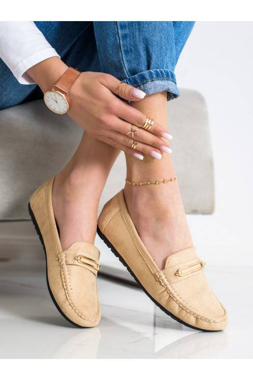 Ērtas smilšu krāsas mokasīni Ērtas smilšu krāsas mokasīni