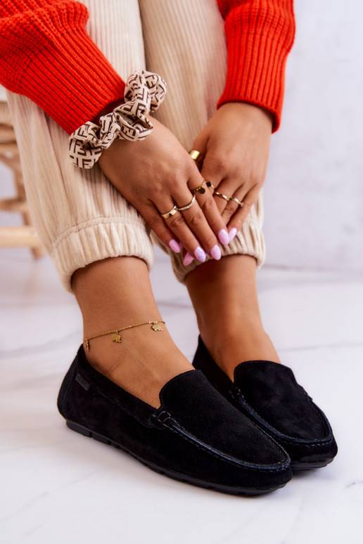 Zamšādas mokasīni Big Star melnas krāsas Zamšādas mokasīni Big Star melnas krāsas