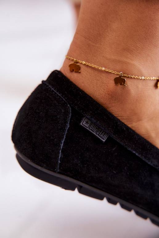 Zamšādas mokasīni Big Star melnas krāsas Zamšādas mokasīni Big Star melnas krāsas