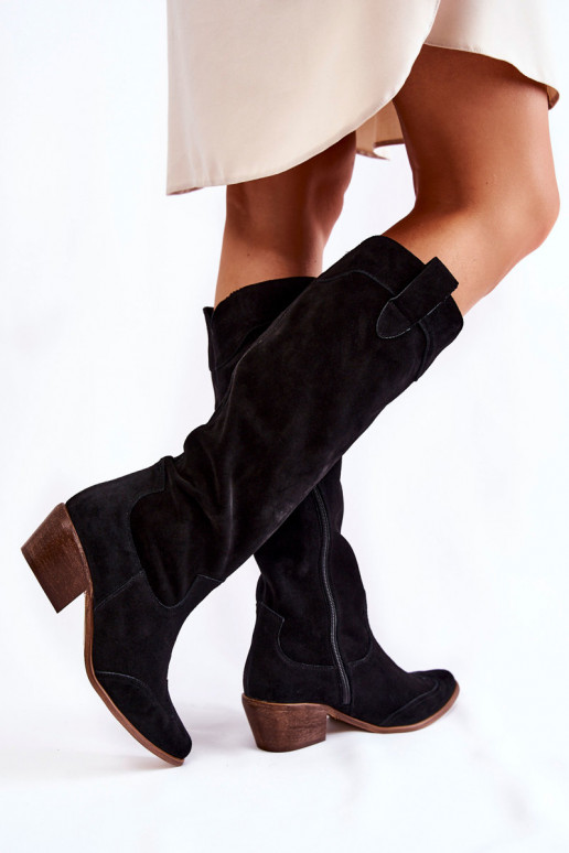 garie zābaki ar papēdi   melnas krāsas garie zābaki ar papēdi   melnas krāsas