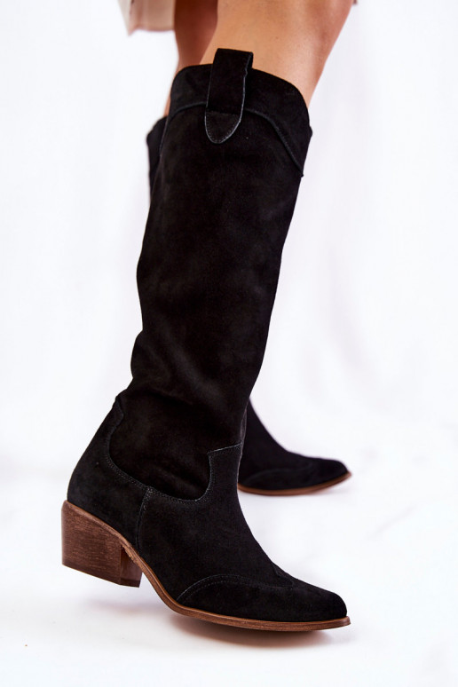 garie zābaki ar papēdi   melnas krāsas garie zābaki ar papēdi   melnas krāsas